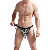 Men's Zebra Enhancing Pouch Brief Elephant Nose G-String